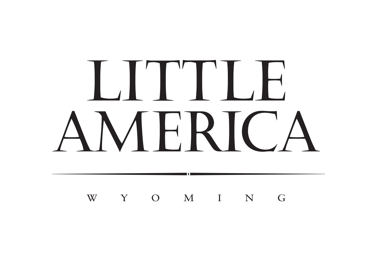 Little America Wyoming Logo Black