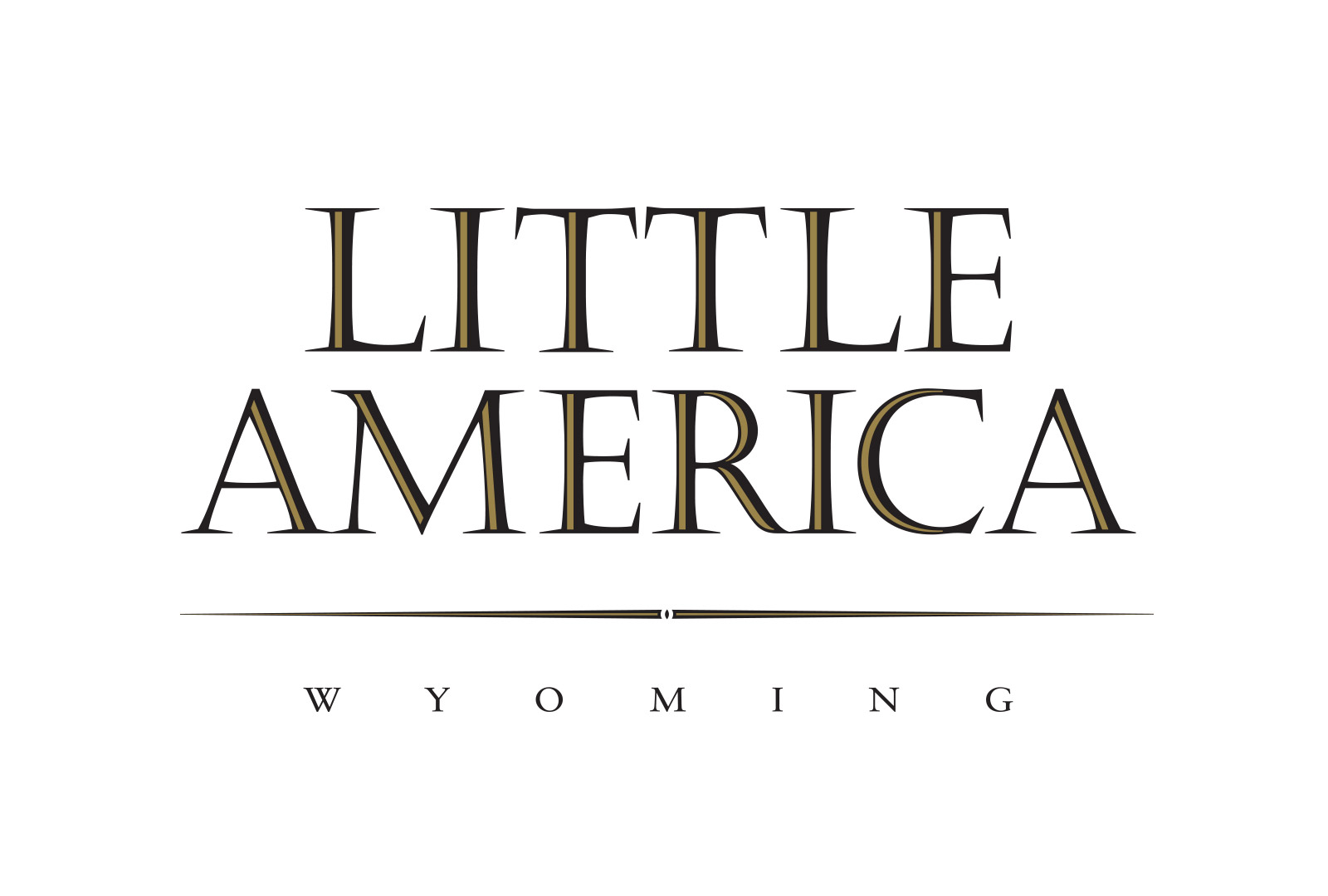 Little America Wyoming Logo Gold