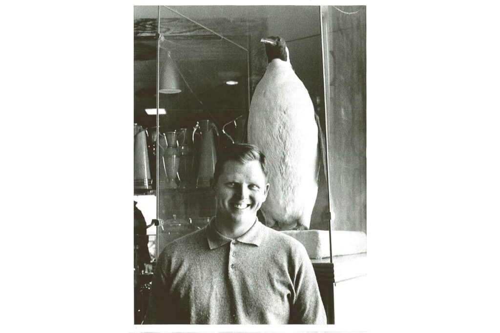 Earl Holiding with Emperor the penguin